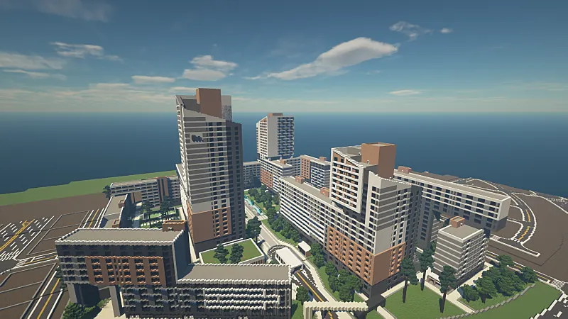 아르지움 동림상원 헤리티지. 상원천도시개발사업 공동주택 부지에 올린 900세대 단지.